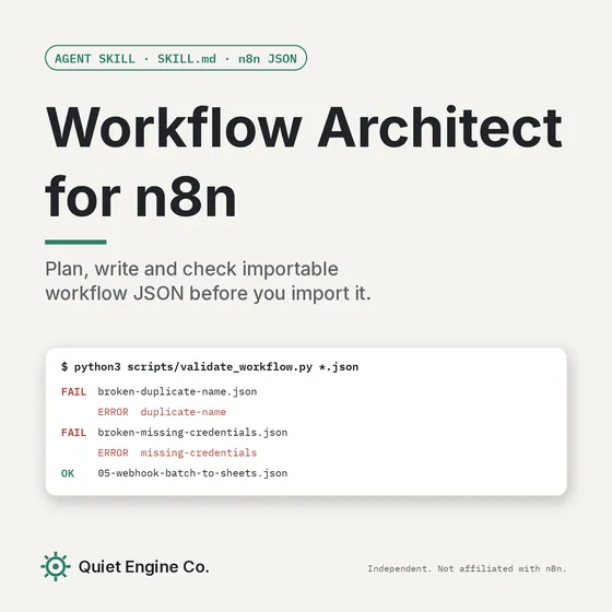 Workflow Architect for n8n cover